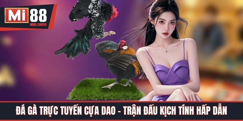 Đá Gà Trực Tuyến Cựa Dao - Trận Đấu Kịch Tính Hấp Dẫn